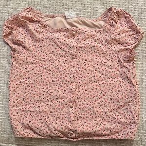 Girls Abercrombie kids floral shirt